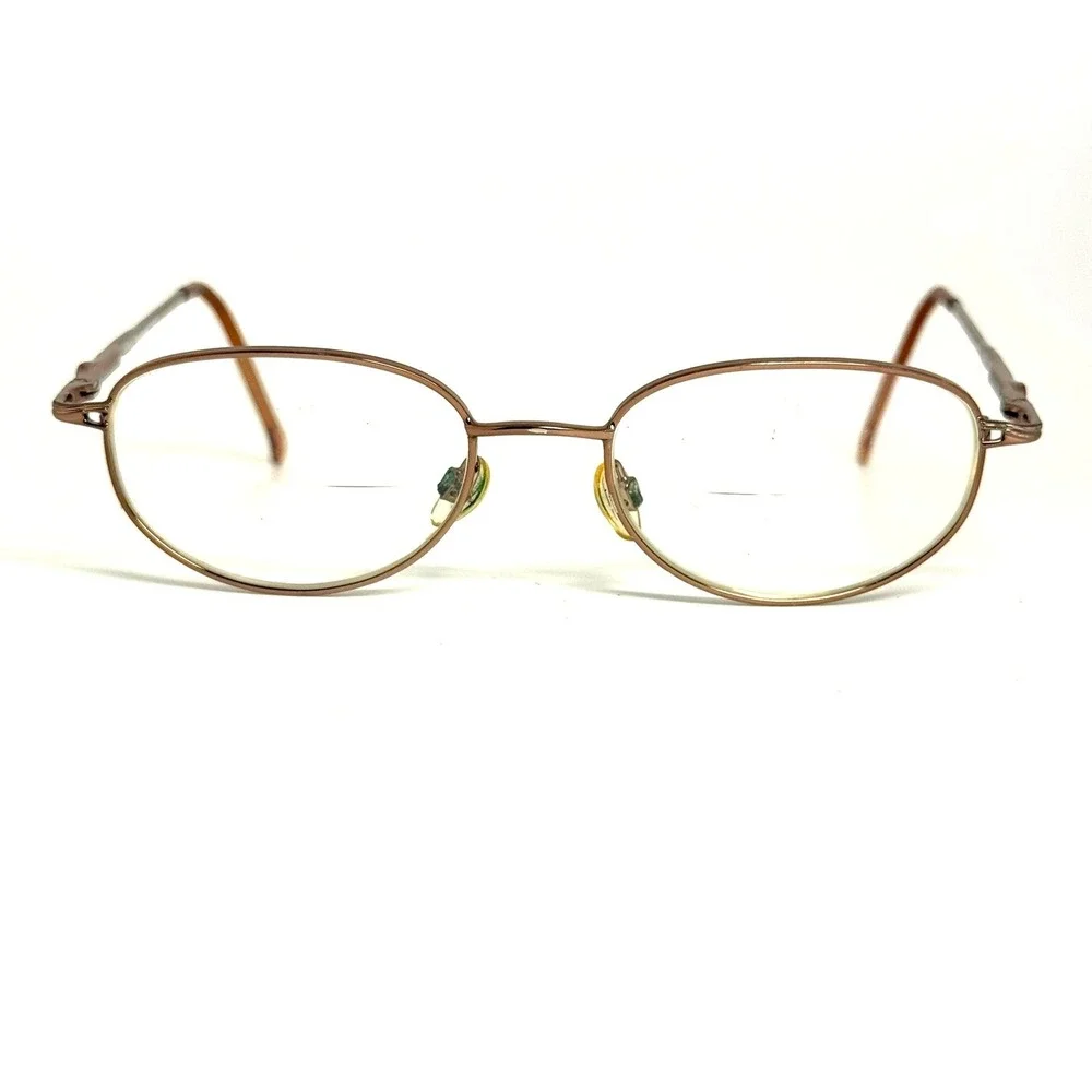 Gloria Vanderbilt M17 Eyeglass Frames Zyloware Oval  Bronze Metal 183 24073